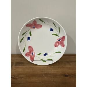 Maxam Italy Hand Painted Floral Serving Bowl 12.5” Made in Italy Microwave Safe